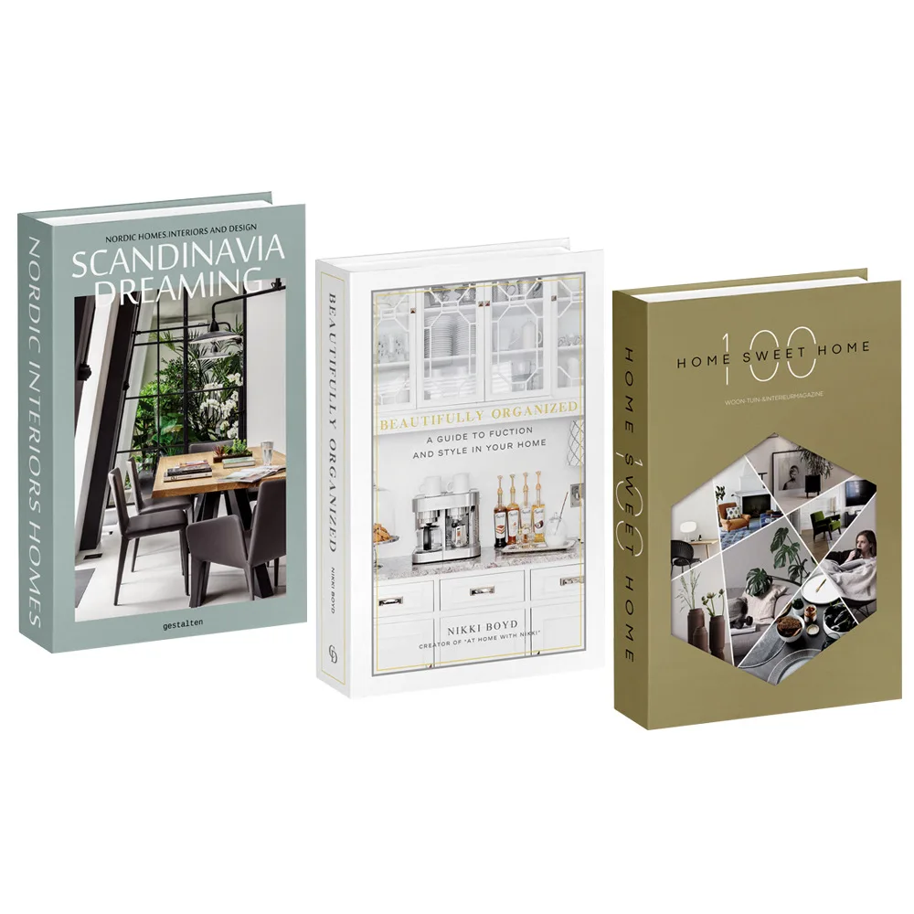 3pcs/lot Simulation Books for  - Home Decor Magazine review and price