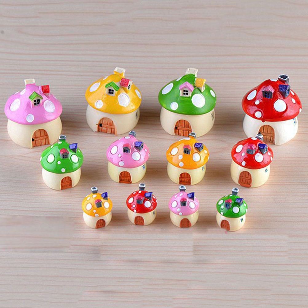 3 Sizes Mushroom House Resin  - Home Decor Za review and price