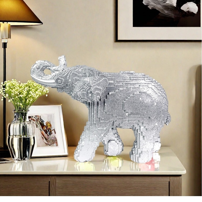 Resin Elephant Statue Realisti - Home Decor Theme review and price