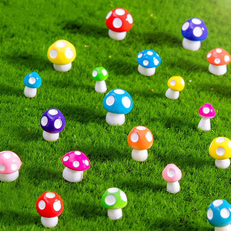 20pcs Mini Mushroom Resin Figu - Home Decor Za review and price