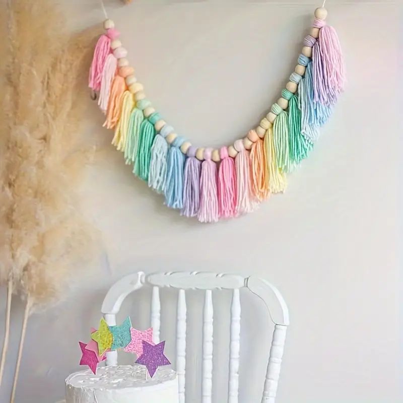 1pc Boho Colorful Rainbow Tass - Home Decor Y2K review and price