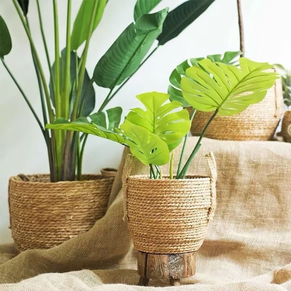 1Pcs For Garden Terraces Flowe - Rattan Plant Basket review and price