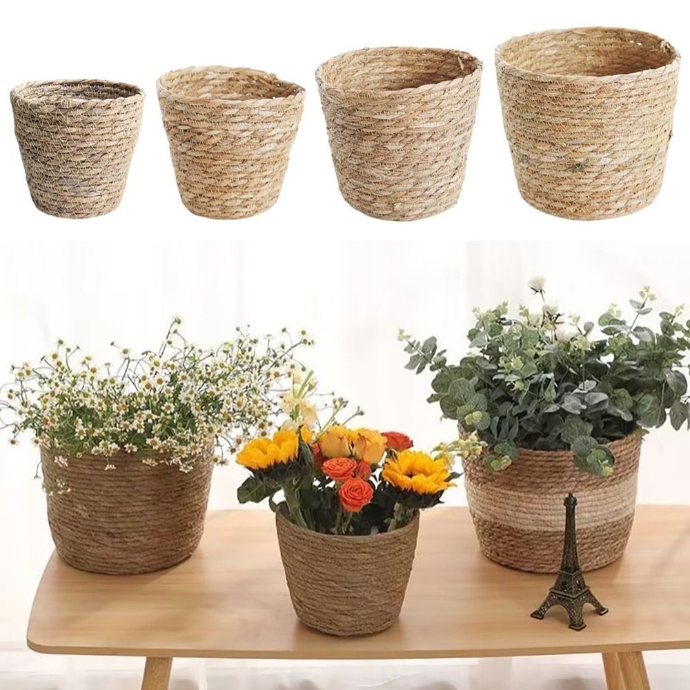 1Pcs For Garden Terraces Flowe - Rattan Plant Basket review and price